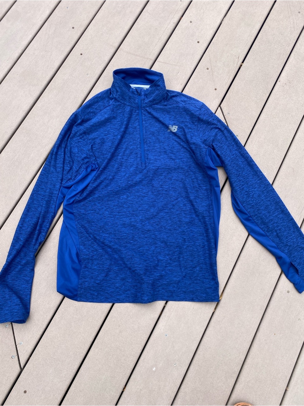 New Balance Men's Royal Blue Half-Zip Performance Pullover